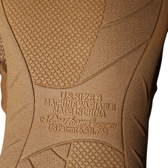 CLEARANCE SALE Women's Dearfoams Slippers tan slipon style comfy NWOT's size 8 - Picture 5 of 6